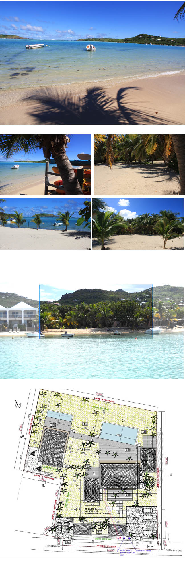 exceptional beachfront lot for sale, by St Barth Realty